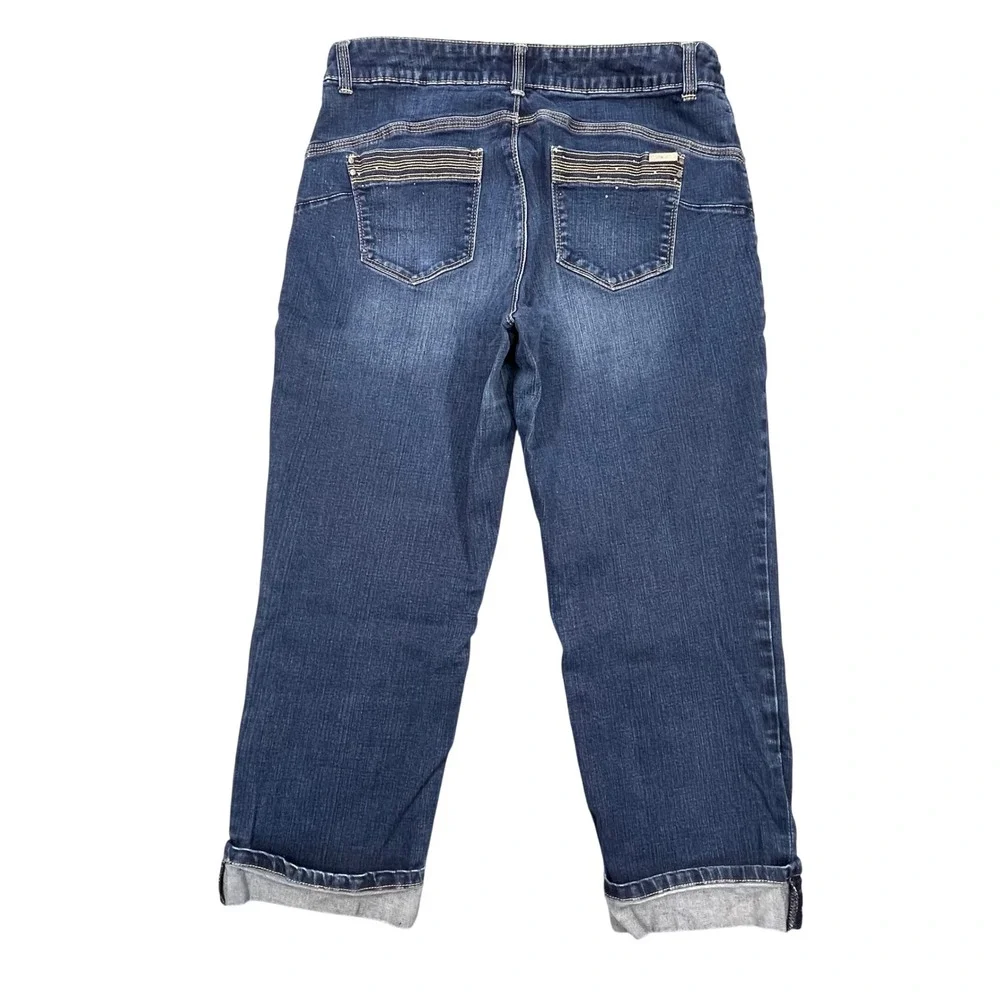 Chico's Blue So Lifting So Slimming Crop Jeans Women Size 1